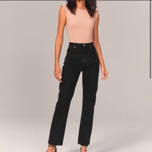 abercrombie and fitch | curve love 90s straight ultra high rise jeans